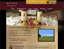 Tablet Screenshot of blackbearvineyard.com